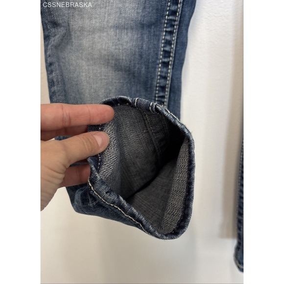 Vigoss Blue Vigoss Heritage Fit Capri Jeans -‎ Size S7/8 L 25 - Picture 4 of 10